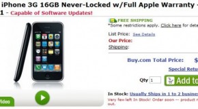 Buy.com selling unlocked iPhone 3G for $799