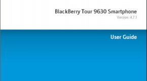 BlackBerry Tour 9630 user guide leaks