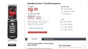 Rogers BlackBerry 8220 Pearl-Flip Drops Price