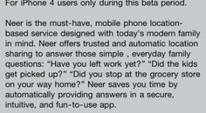 Neer makes its way into App Store; allows location sharing with trusted groups