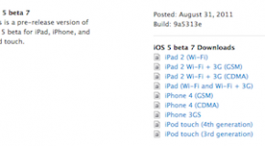 Apple releases iOS 5 Beta 7 to developers