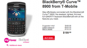 T-Mobile officially launches the BlackBerry Curve 8900