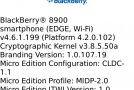 LEAK: OS 4.6.1.199 leaked for BlackBerry Curve 8900