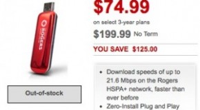 Rogers HSPA+ Rocket Stick already “Out Of Stock”