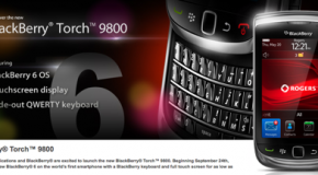 BlackBerry Torch available on Rogers on September 24