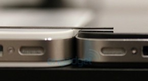 The white iPhone 4 is slightly thicker than the black iPhone