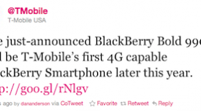 T-Mobile to carry the BlackBerry Bold